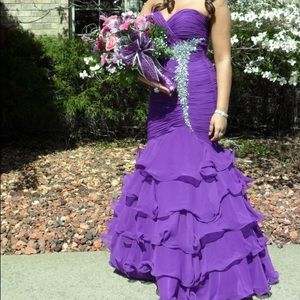 Purple prom dress